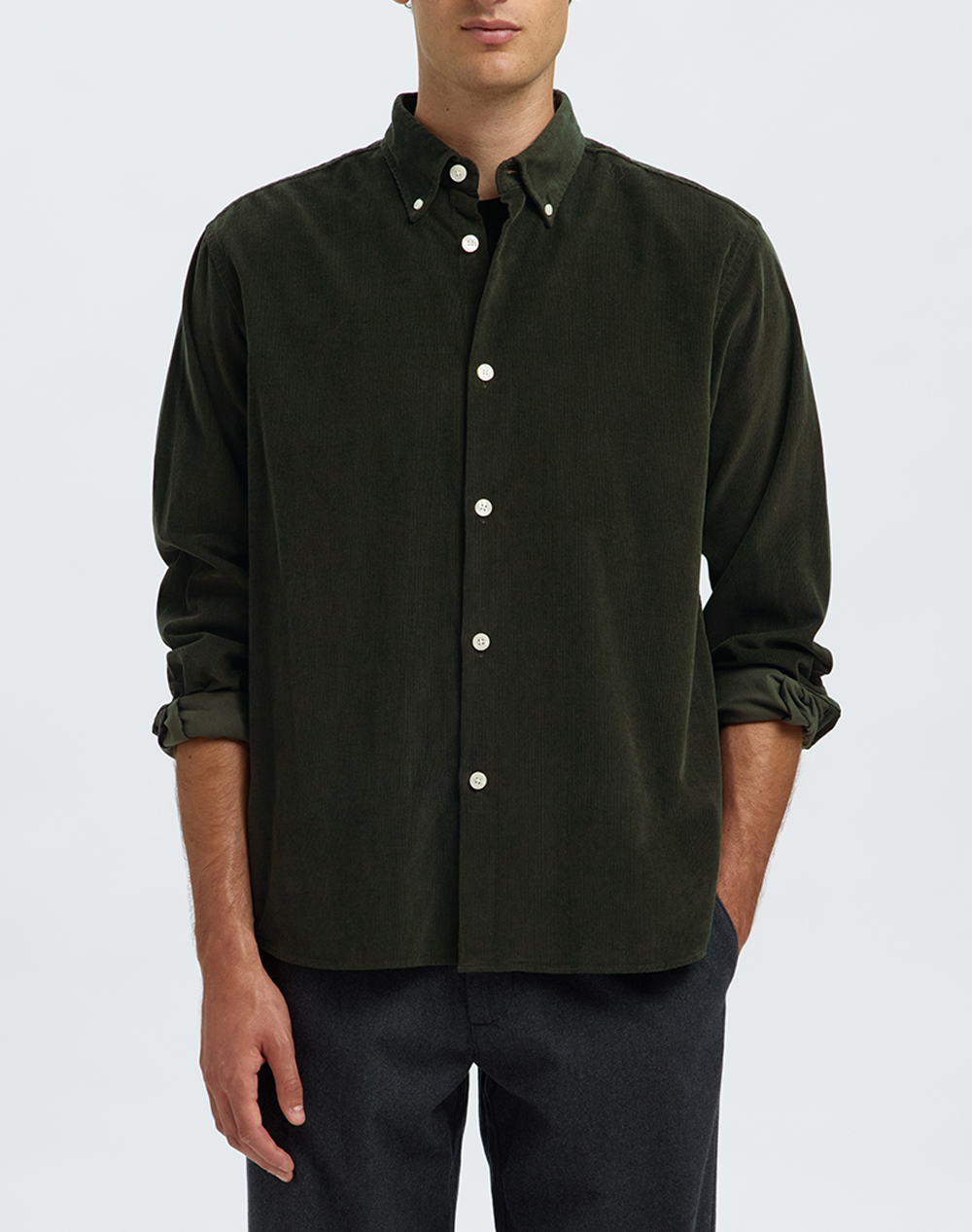SELECTED SLHREGDANNI CORD BD LS SHIRT NOOS