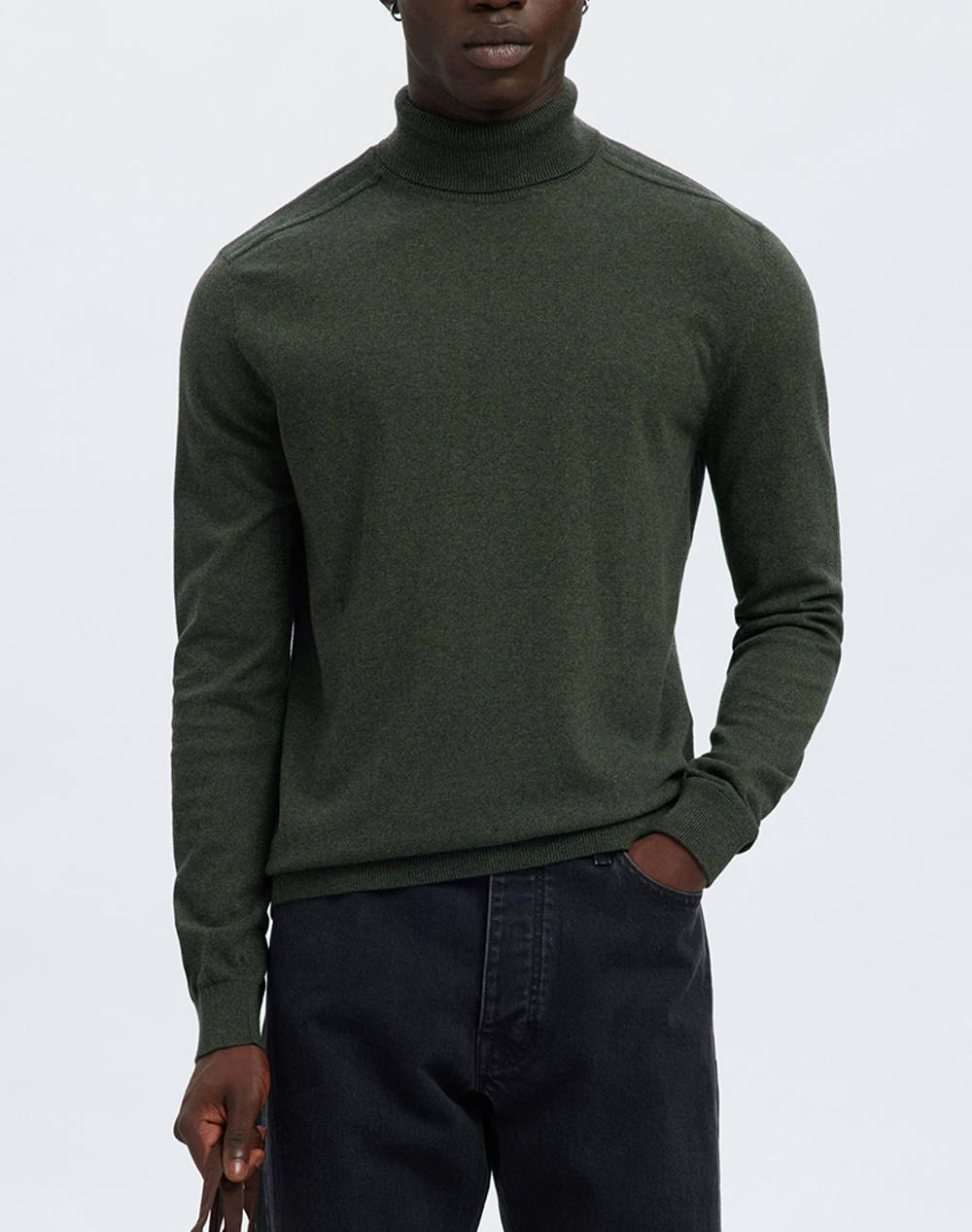 SELECTED SLHBERG ROLL NECK NOOS