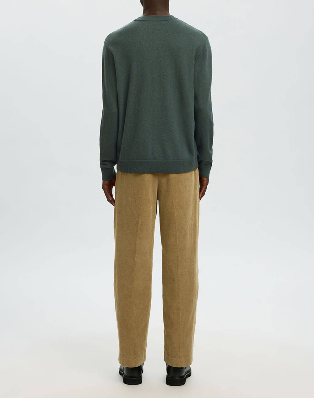 SELECTED SLHTRAY MERINO BRUSHED RELAXED CREW NOOS