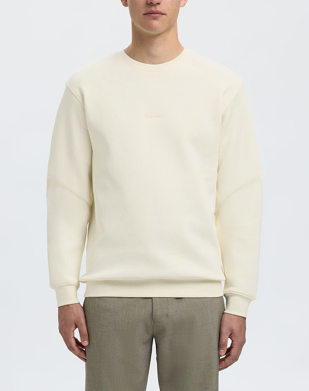 SELECTED SLHHANKIE LOGO CREW NECK SWEAT NOOS