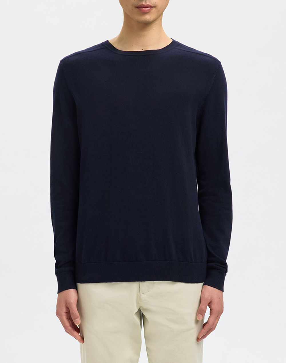 SELECTED SLHBERG CREW NECK NOOS