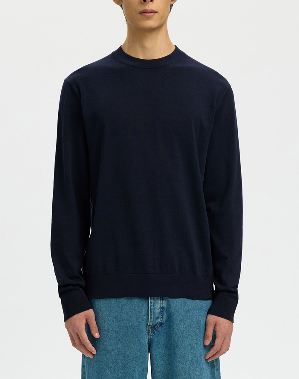 SELECTED SLHTORINO LS KNIT CREW NECK NOOS