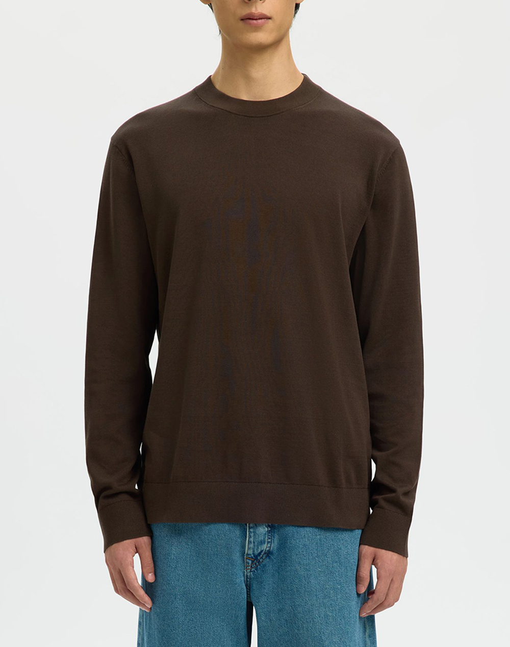 SELECTED SLHTORINO LS KNIT CREW NECK NOOS