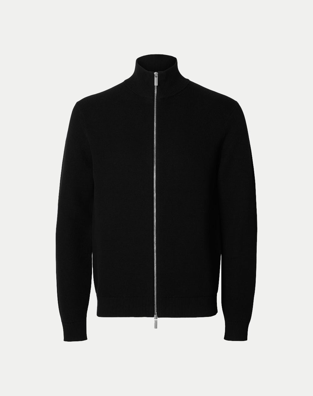SELECTED SLHDANE LS KNIT STRUCTURE FULL ZIP NOOS