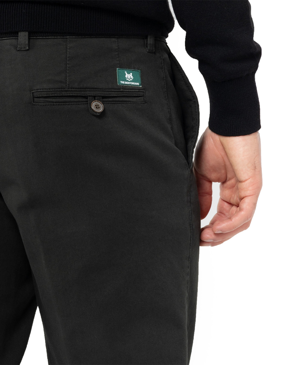 THE BOSTONIANS TROUSERS DOBBY REGULAR FIT