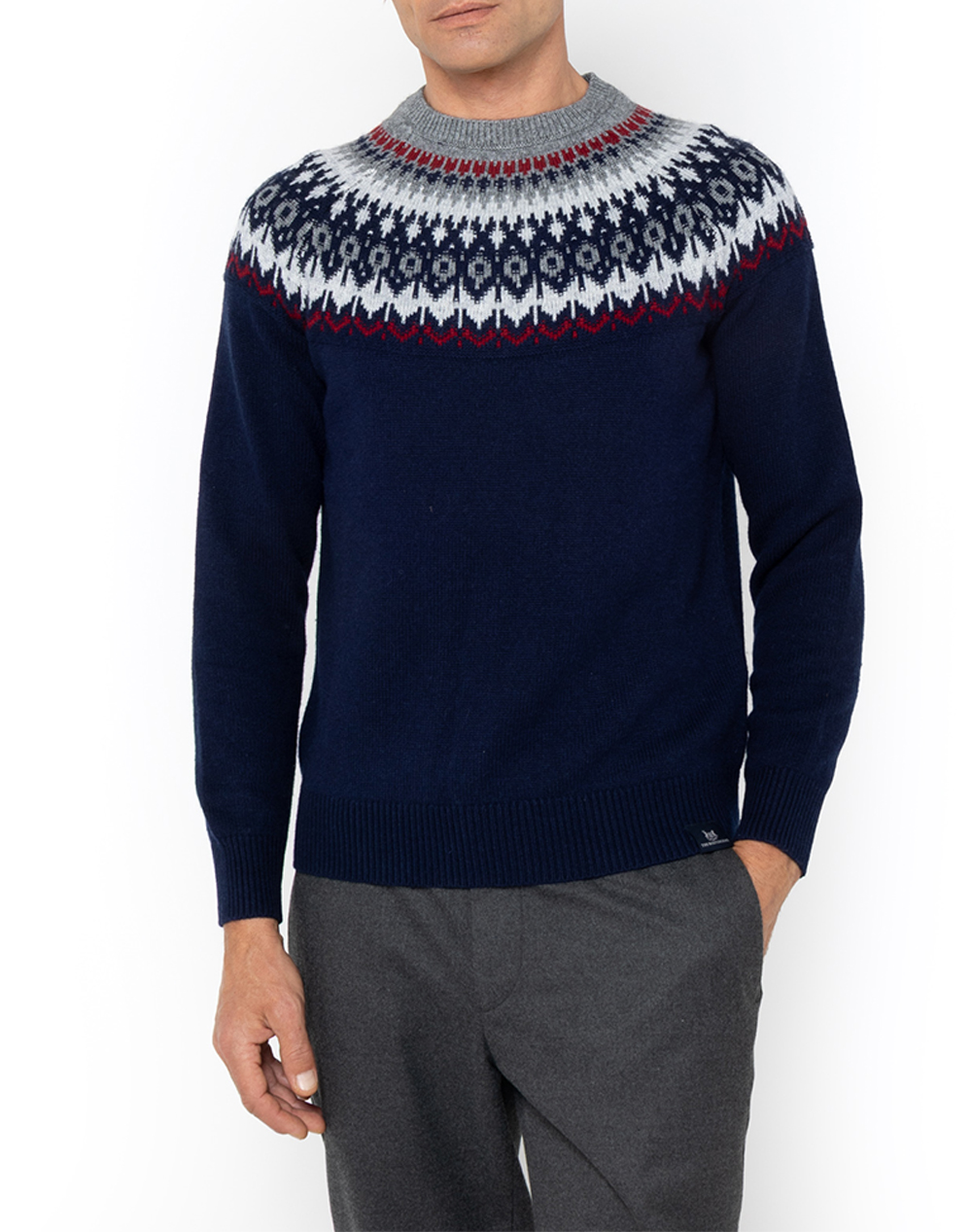 THE BOSTONIANS KNITTED JACQUARD NECKLACEREGULAR FIT
