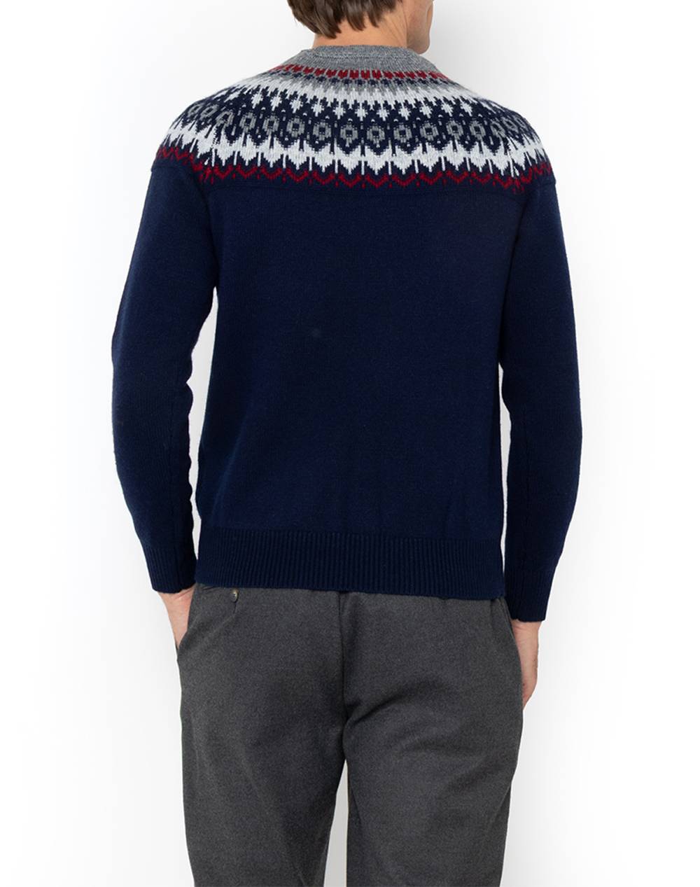 THE BOSTONIANS KNITTED JACQUARD NECKLACEREGULAR FIT