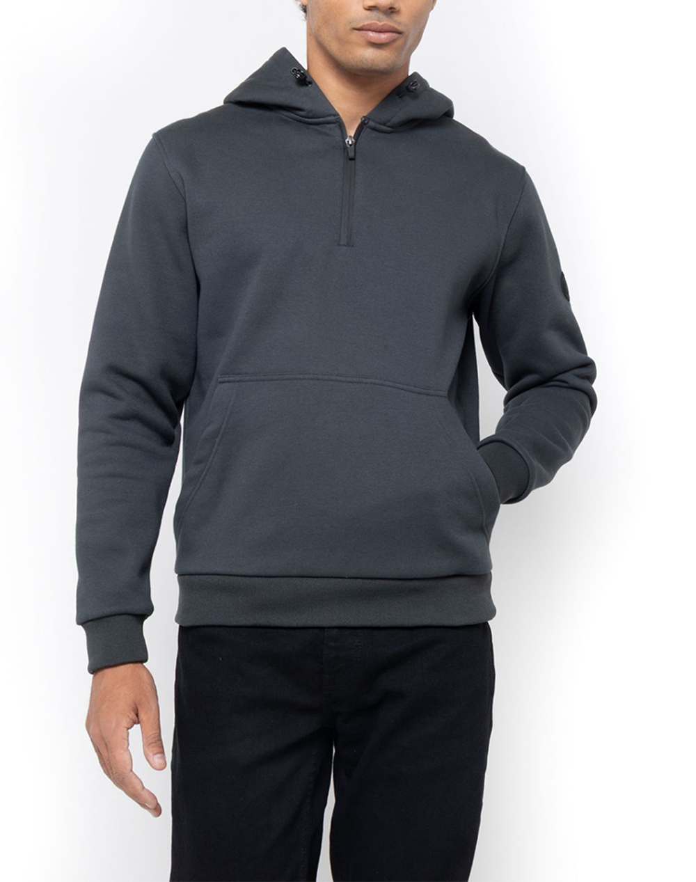 THE BOSTONIANS COTTON SWEATSHIRT HALF ZIP REGULAR FIT QUAL 7262 PAT 9019-00