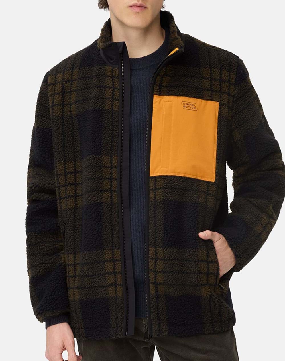 CAMEL ACTIVE ЯКЕ contrast chest pocket