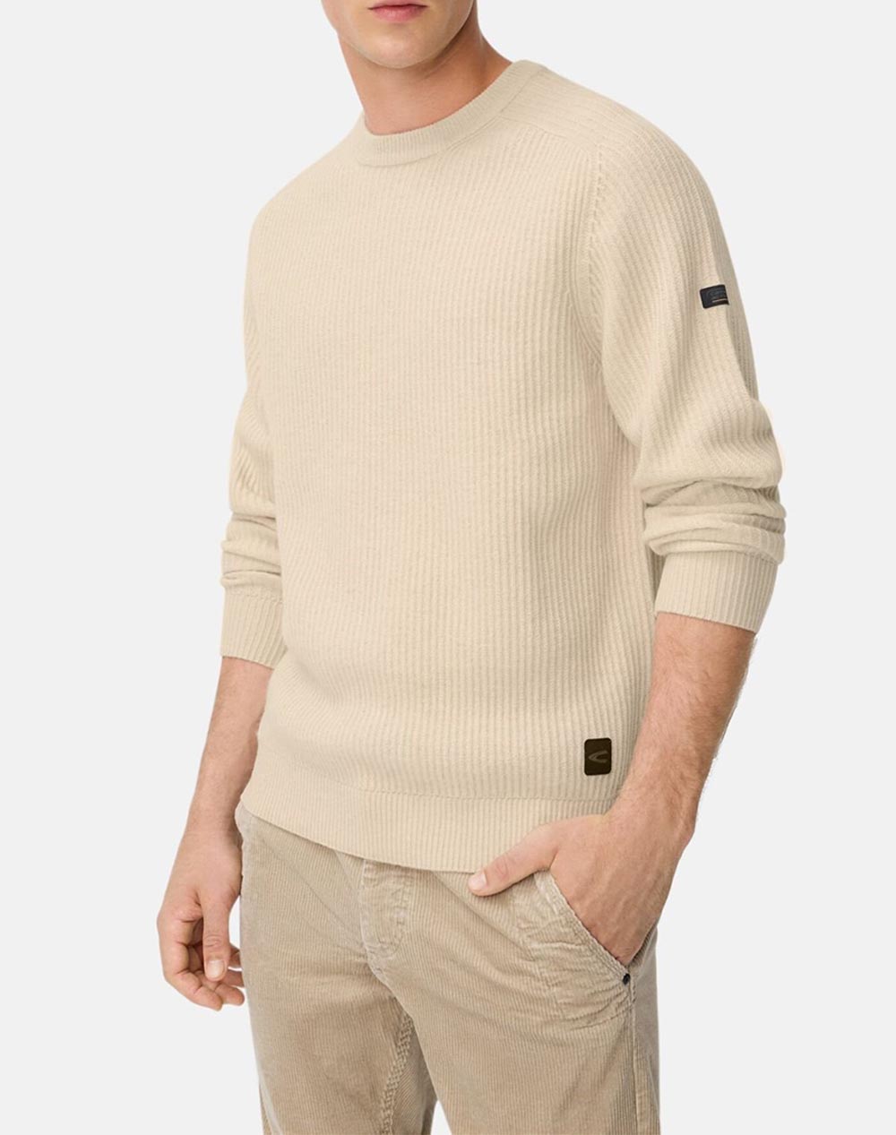 CAMEL Pullover Crewneck wool