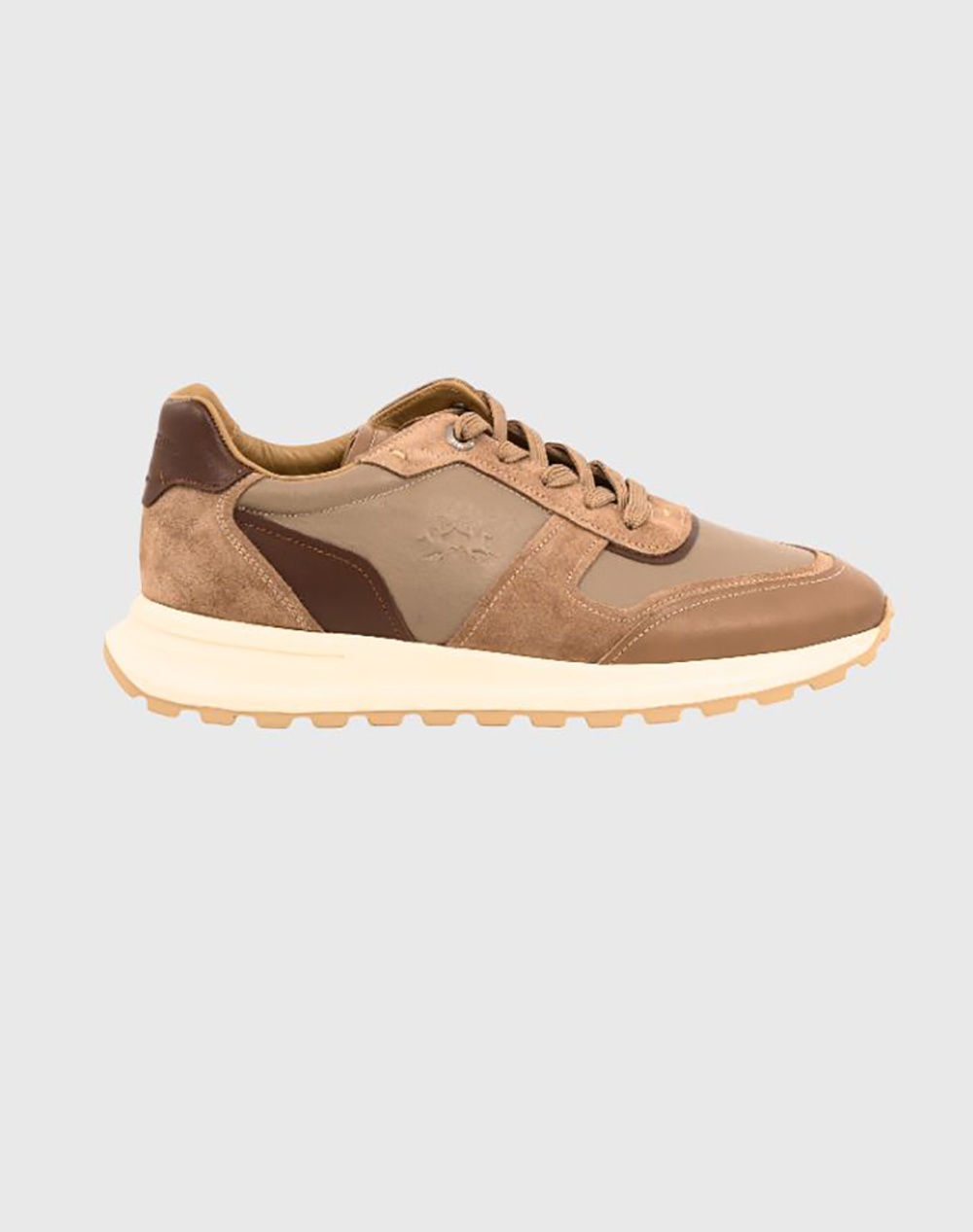 LA MARTINA MENS SHOES TAUPE SUEDE