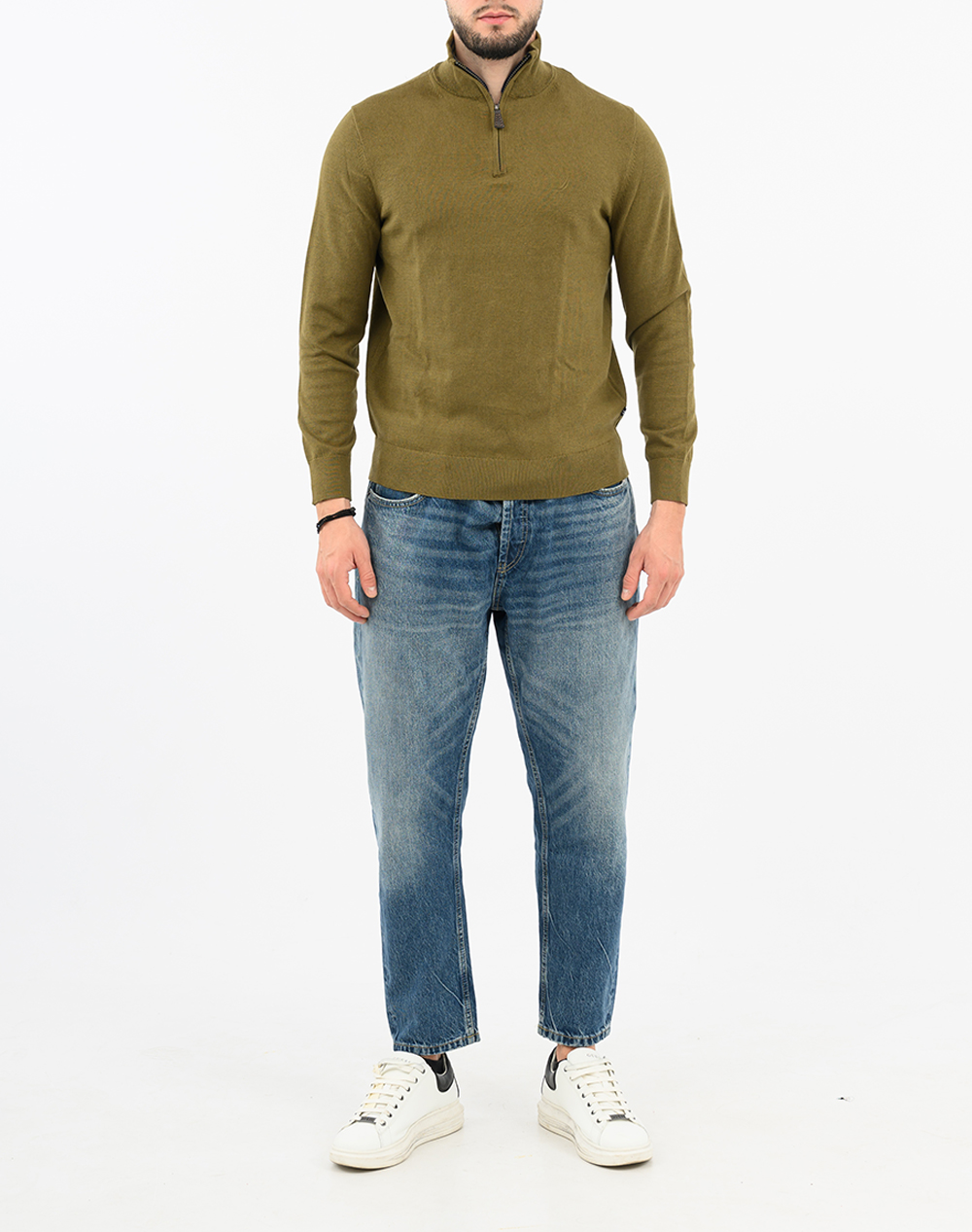 NAUTICA БЛУЗА MM PERFORMANCE SOLID 1/4 ZIP (12GG)