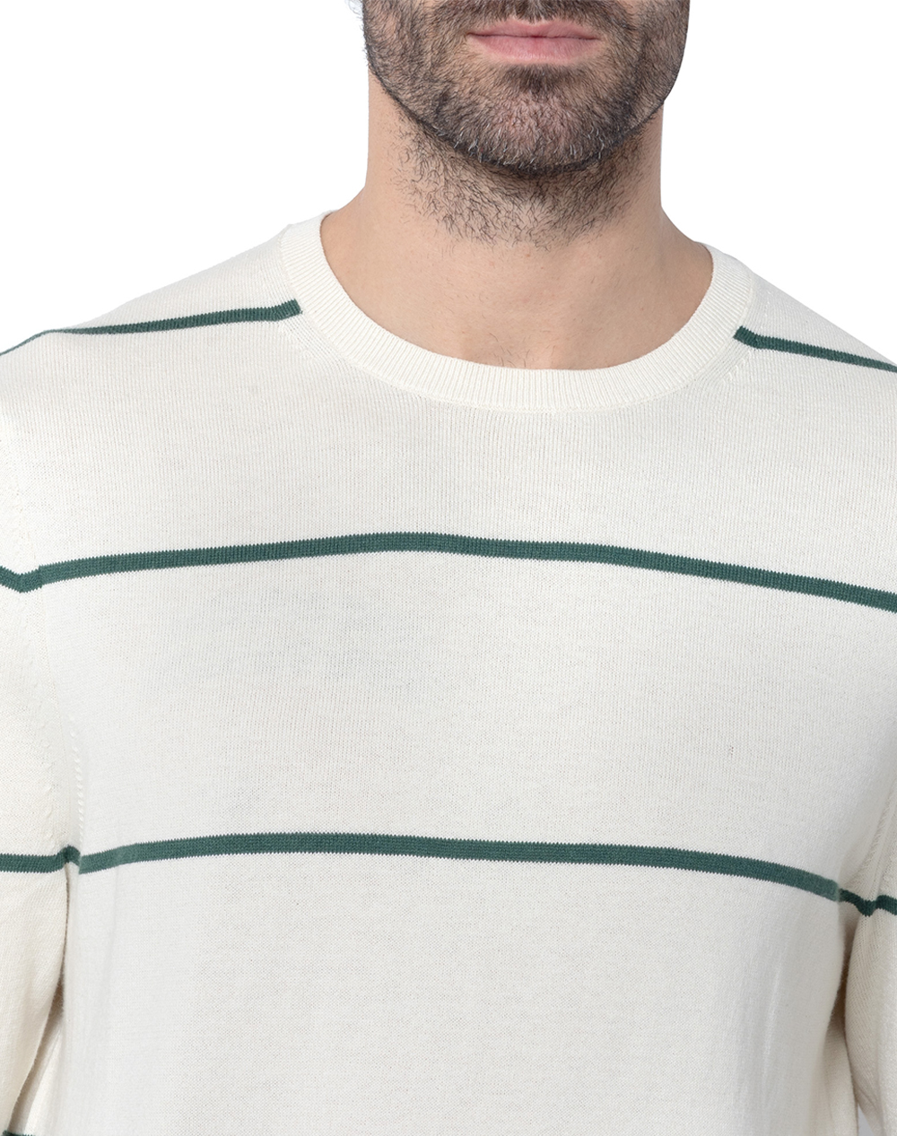 NAUTICA БЛУЗА MM PERFORMANCE STRIPED CREW (12GG)