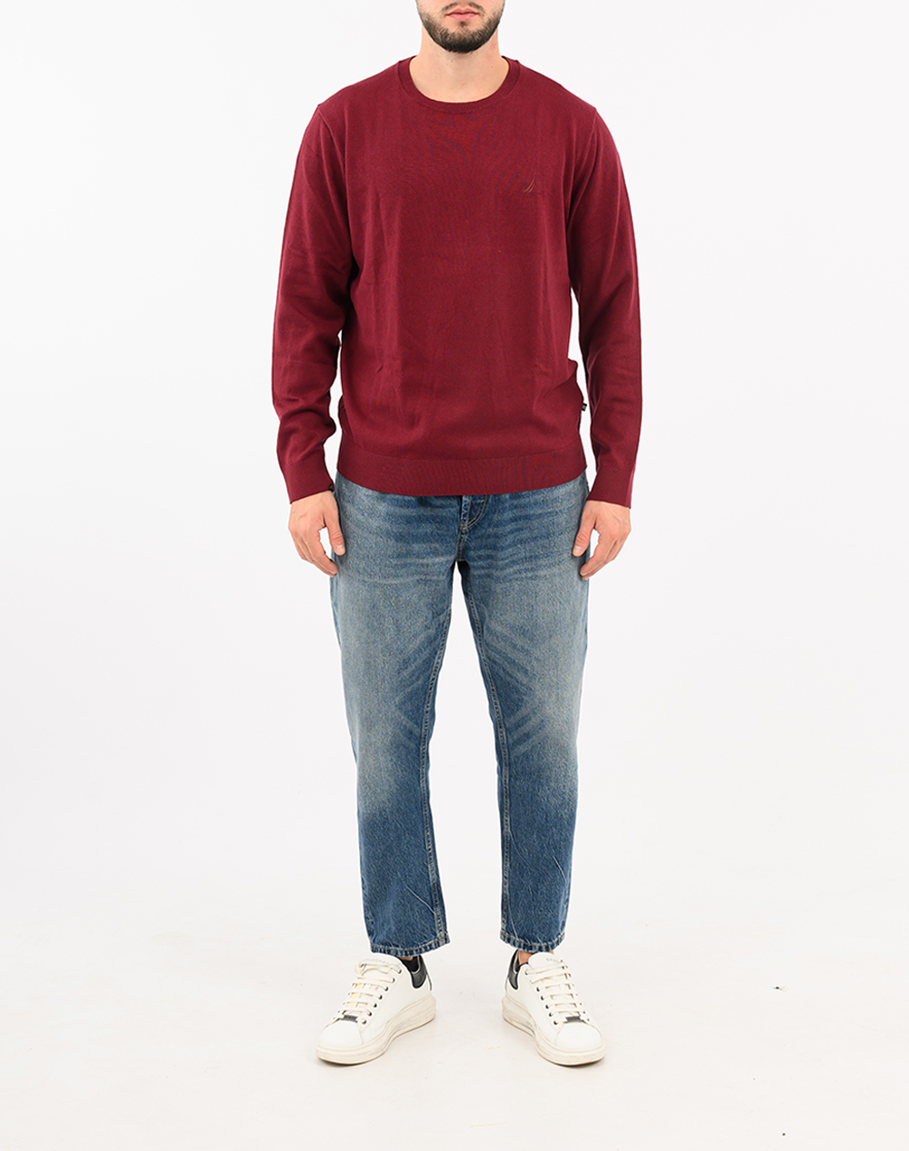 NAUTICA БЛУЗА MM PERFORMANCE SOLID CREW (12GG)