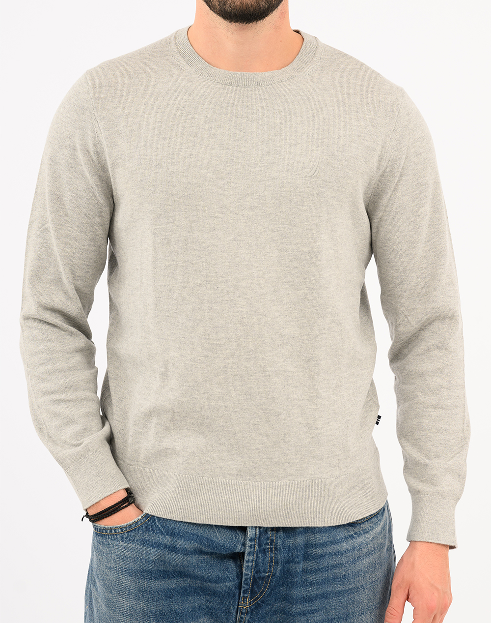 NAUTICA БЛУЗА MM PERFORMANCE SOLID CREW (12GG)