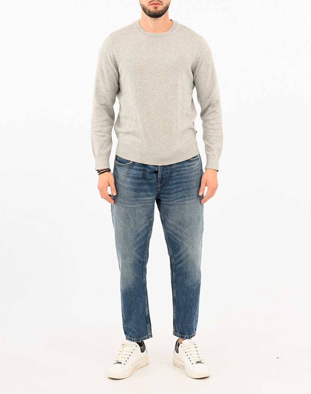 NAUTICA БЛУЗА MM PERFORMANCE SOLID CREW (12GG)