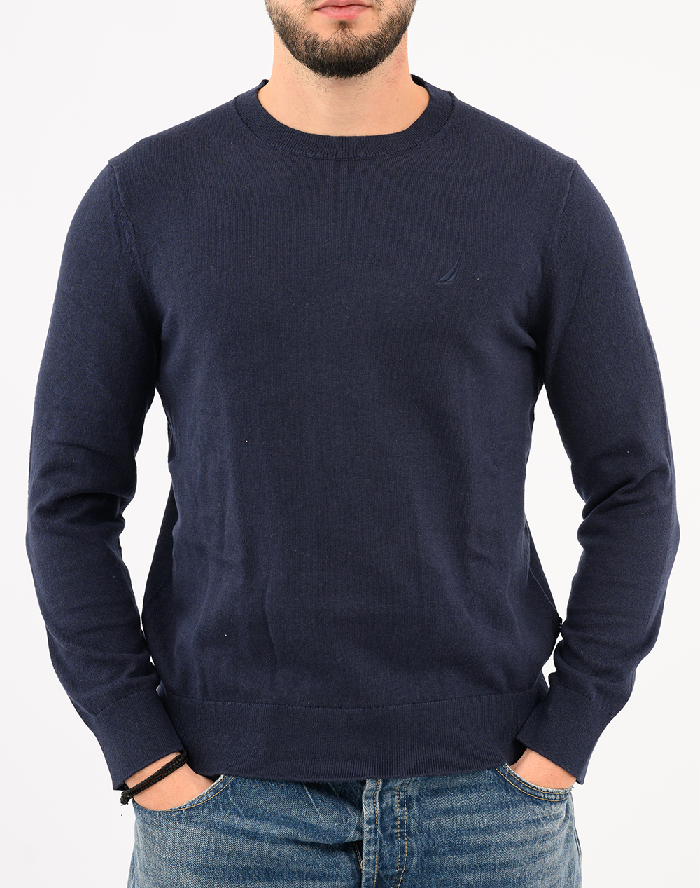 NAUTICA БЛУЗА MM PERFORMANCE SOLID CREW (12GG)