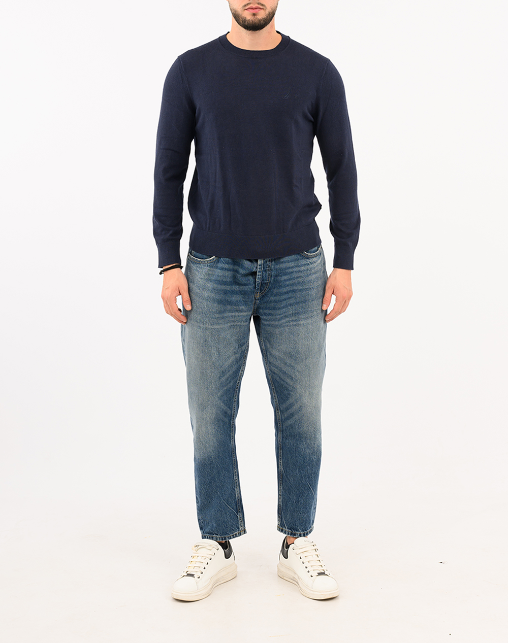 NAUTICA БЛУЗА MM PERFORMANCE SOLID CREW (12GG)