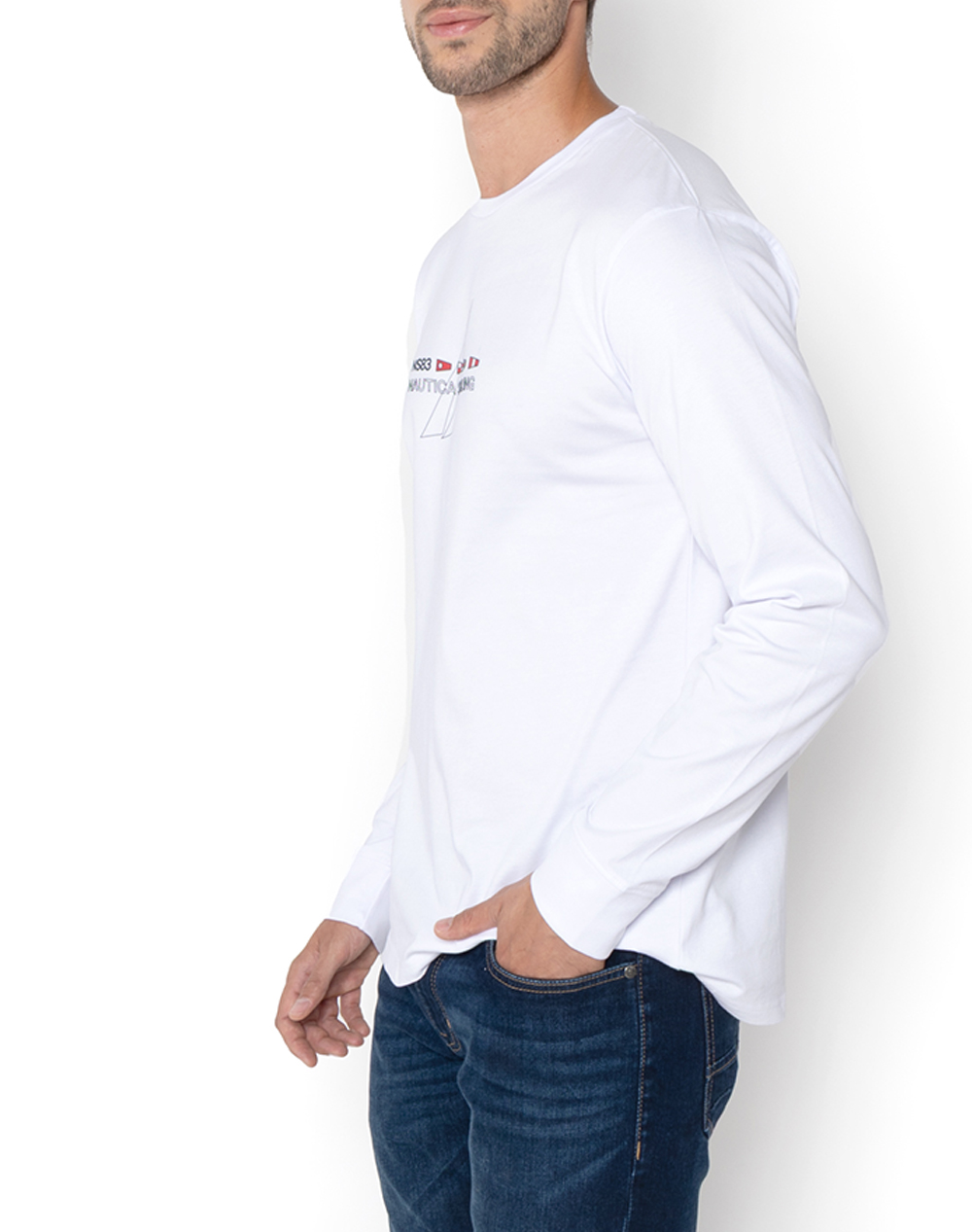 NAUTICA БЛУЗА T-SHIRT MM Aukai T-Shirt LS