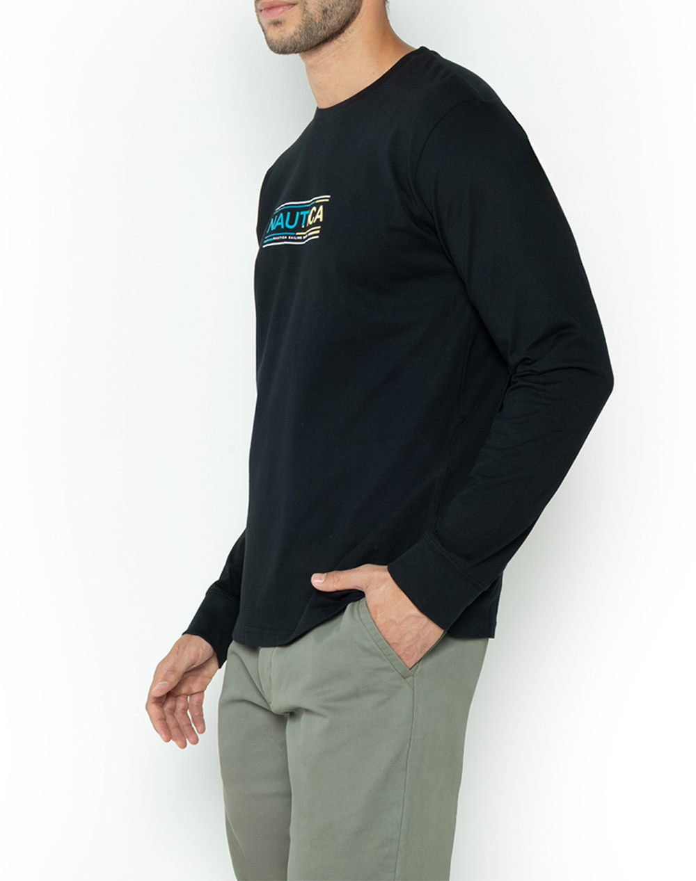 NAUTICA БЛУЗА T-SHIRT MM Eyote T-Shirt LS