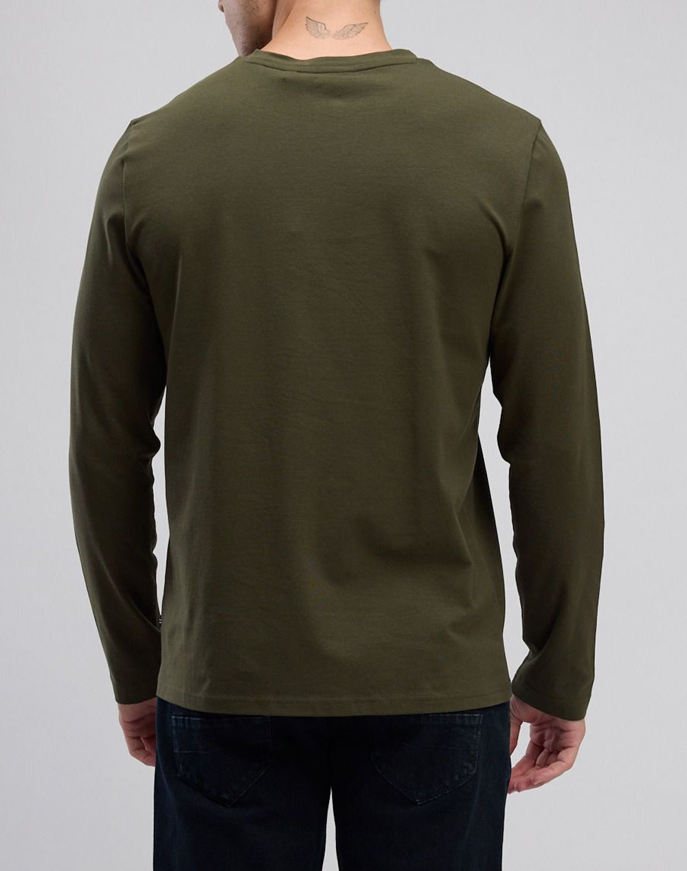 NAUTICA БЛУЗА T-SHIRT MM SOLID LONG SLEEVE CREW TEE