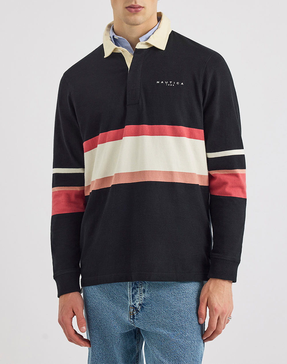 NAUTICA БЛУЗА ПОЛО MM Wave Rugby Shirt