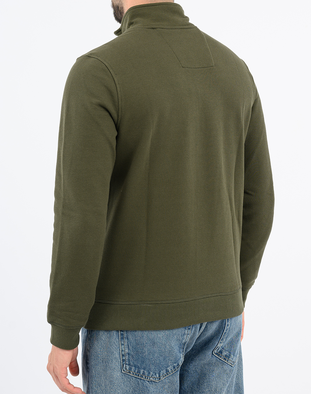 NAUTICA БЛУЗА SWEATSHIRT MM PIQUE FLEECE 1/4 ZIP