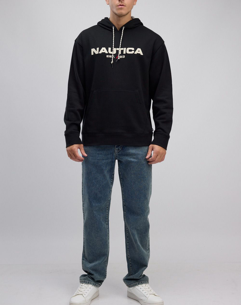 NAUTICA БЛУЗА SWEATSHIRT MM ANCHOR PO LOGO HOODIE