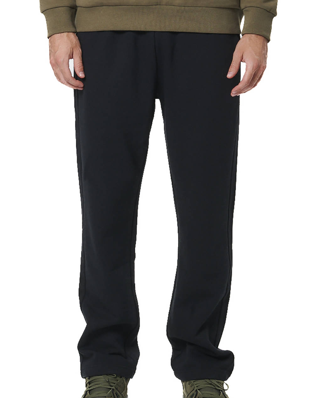 BODY ACTION MENS FLEECE OPEN LEG SWEATPANTS