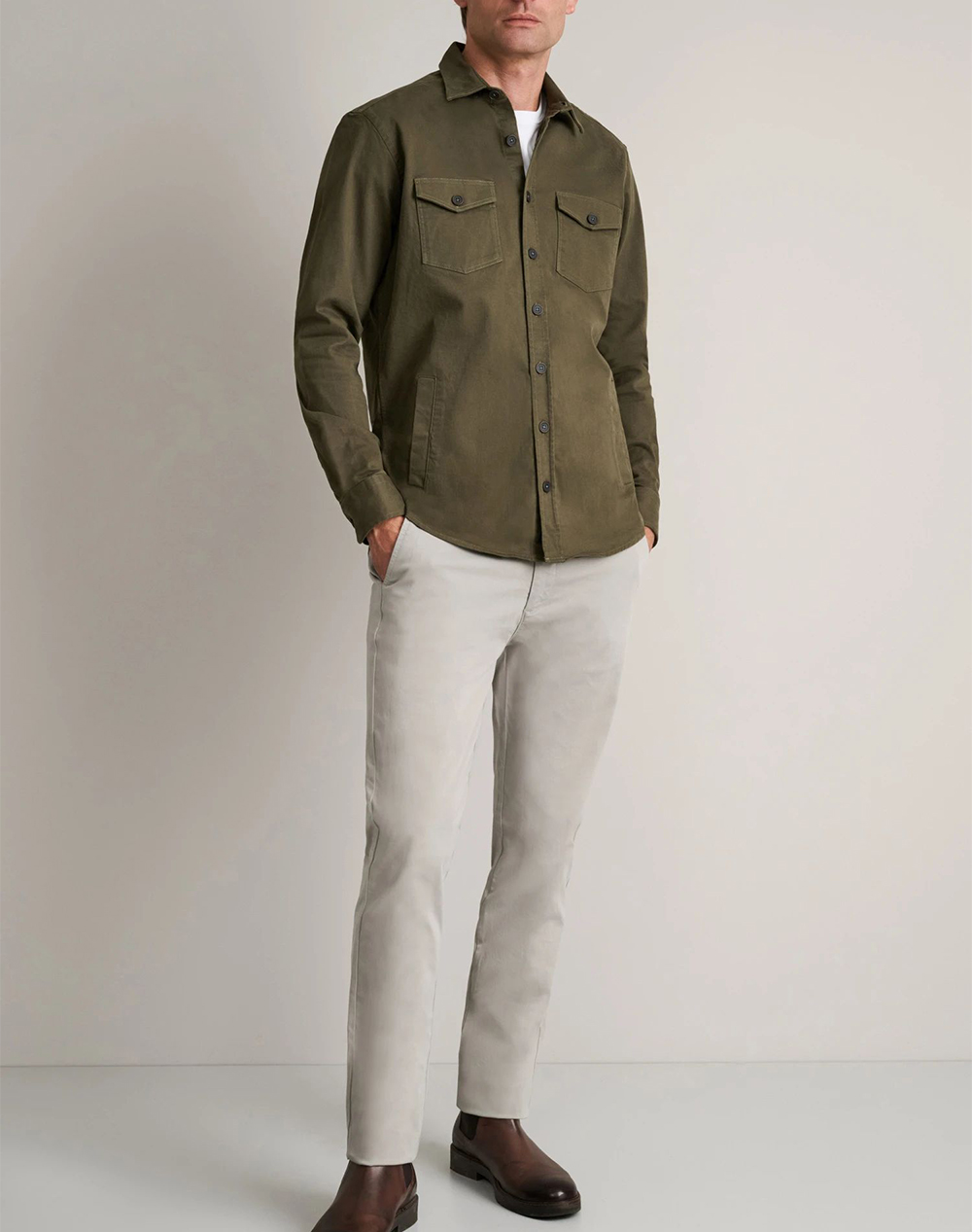 NAVY&GREEN РИЗА COMFORT FIT, OVERSHIRT
