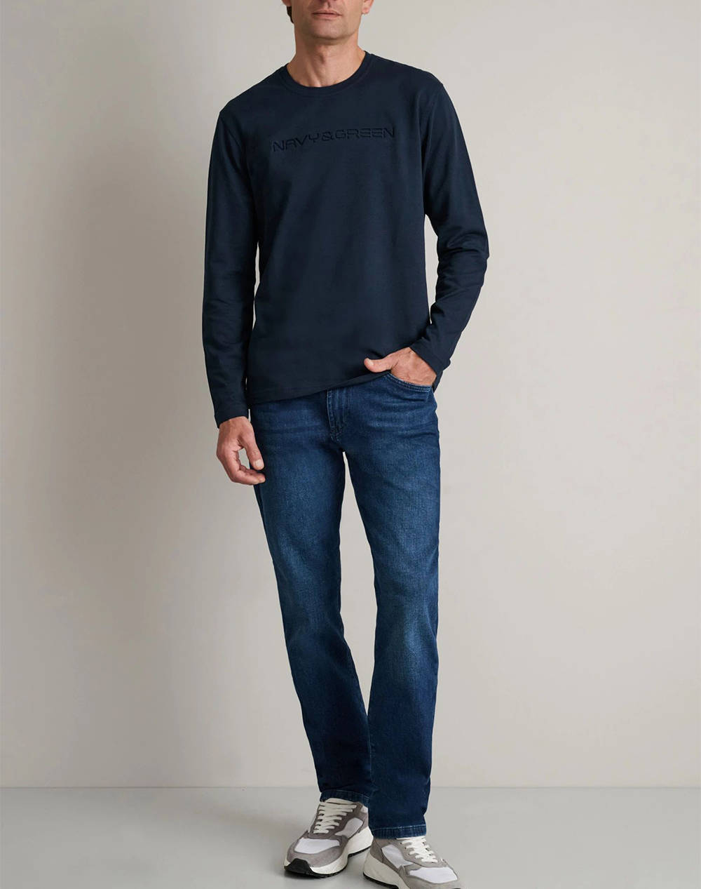 NAVY&GREEN БЛУЗА