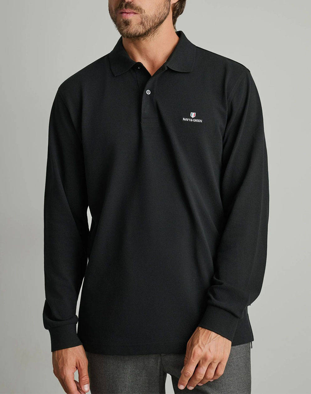 NAVY&GREEN POLO БЛУЗА