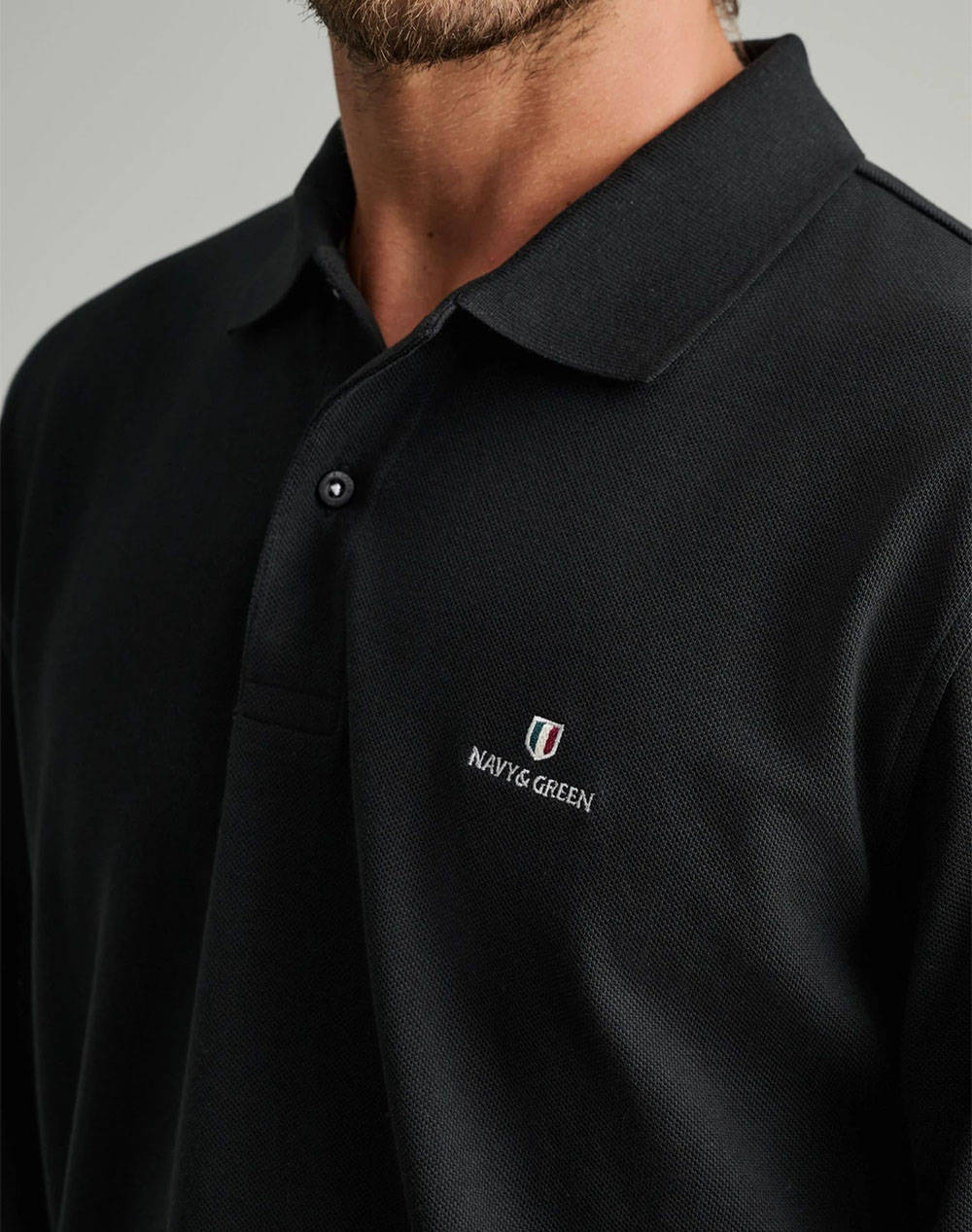 NAVY&GREEN POLO БЛУЗА