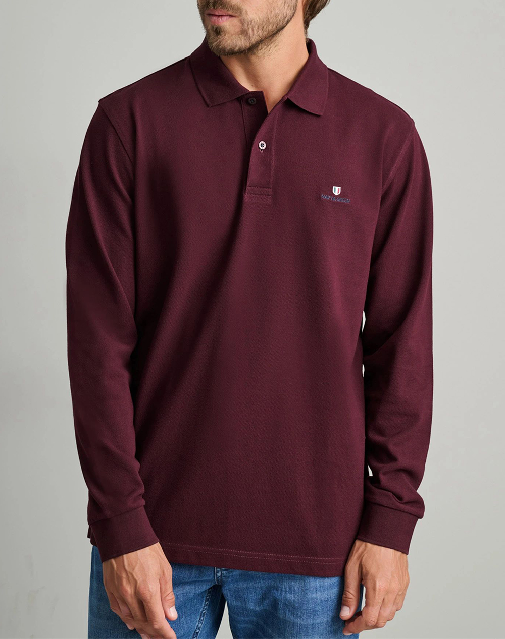 NAVY&GREEN POLO БЛУЗА