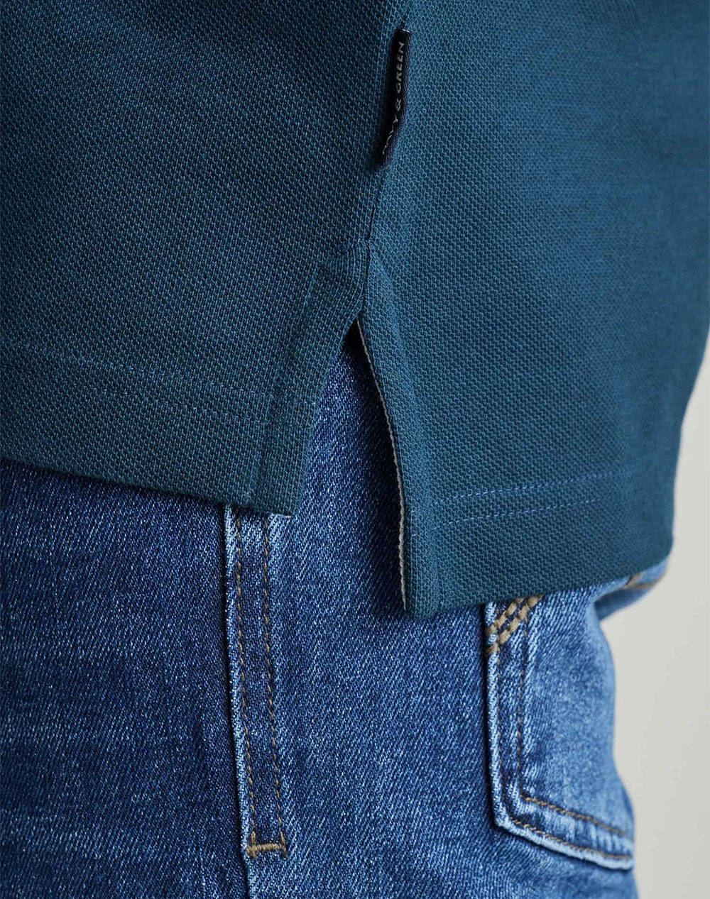 NAVY&GREEN POLO БЛУЗА