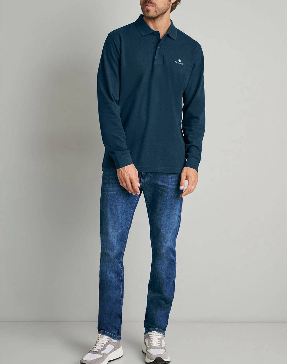 NAVY&GREEN POLO БЛУЗА