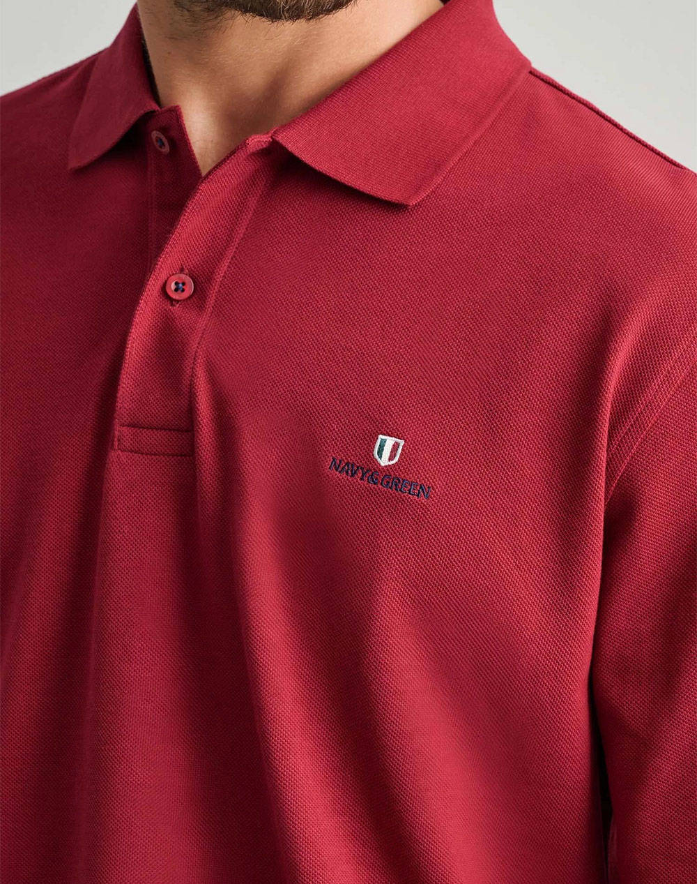 NAVY&GREEN POLO БЛУЗА