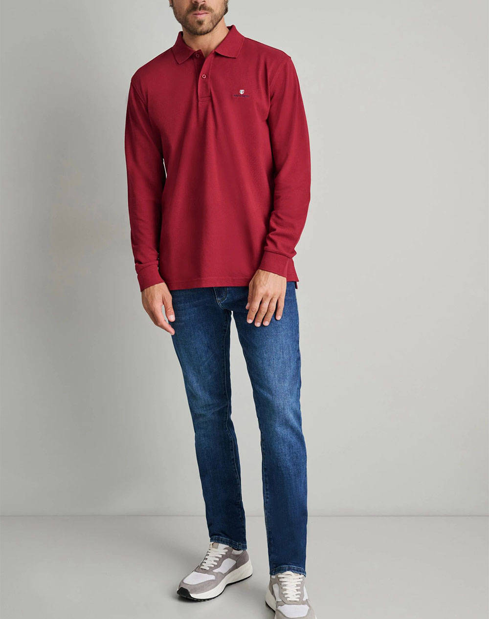 NAVY&GREEN POLO БЛУЗА