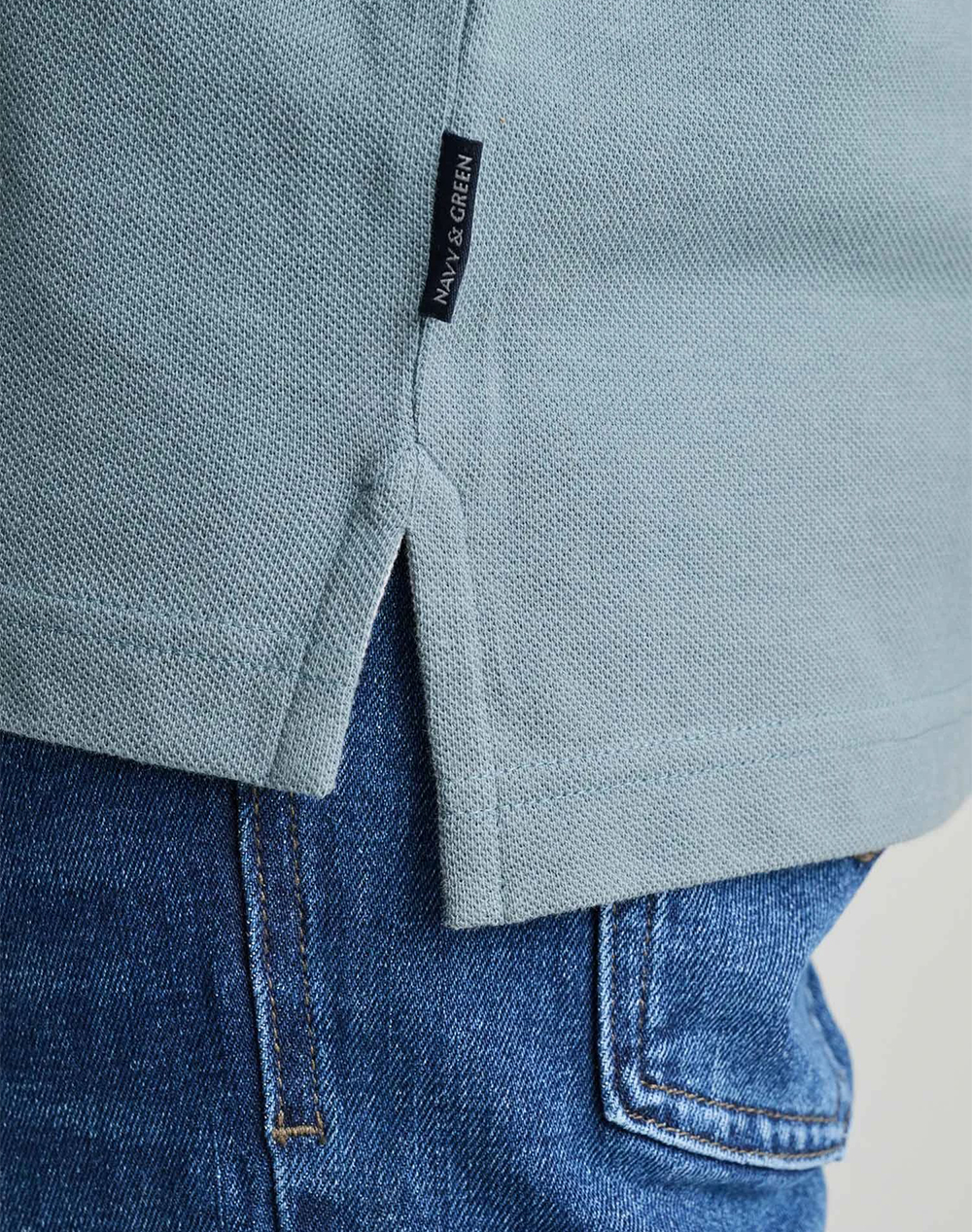 NAVY&GREEN POLO БЛУЗА