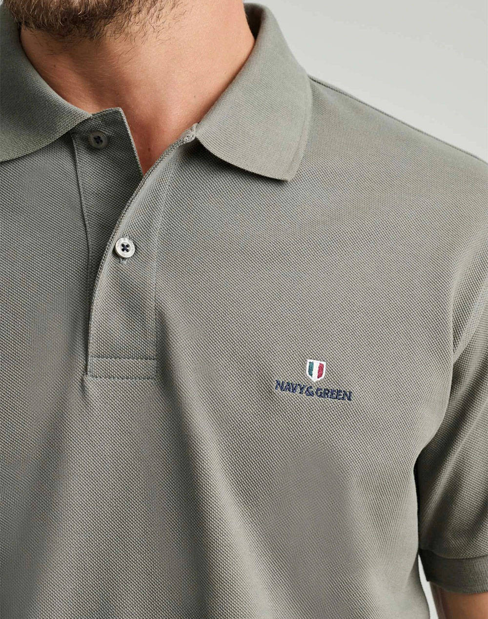 NAVY&GREEN POLO БЛУЗА