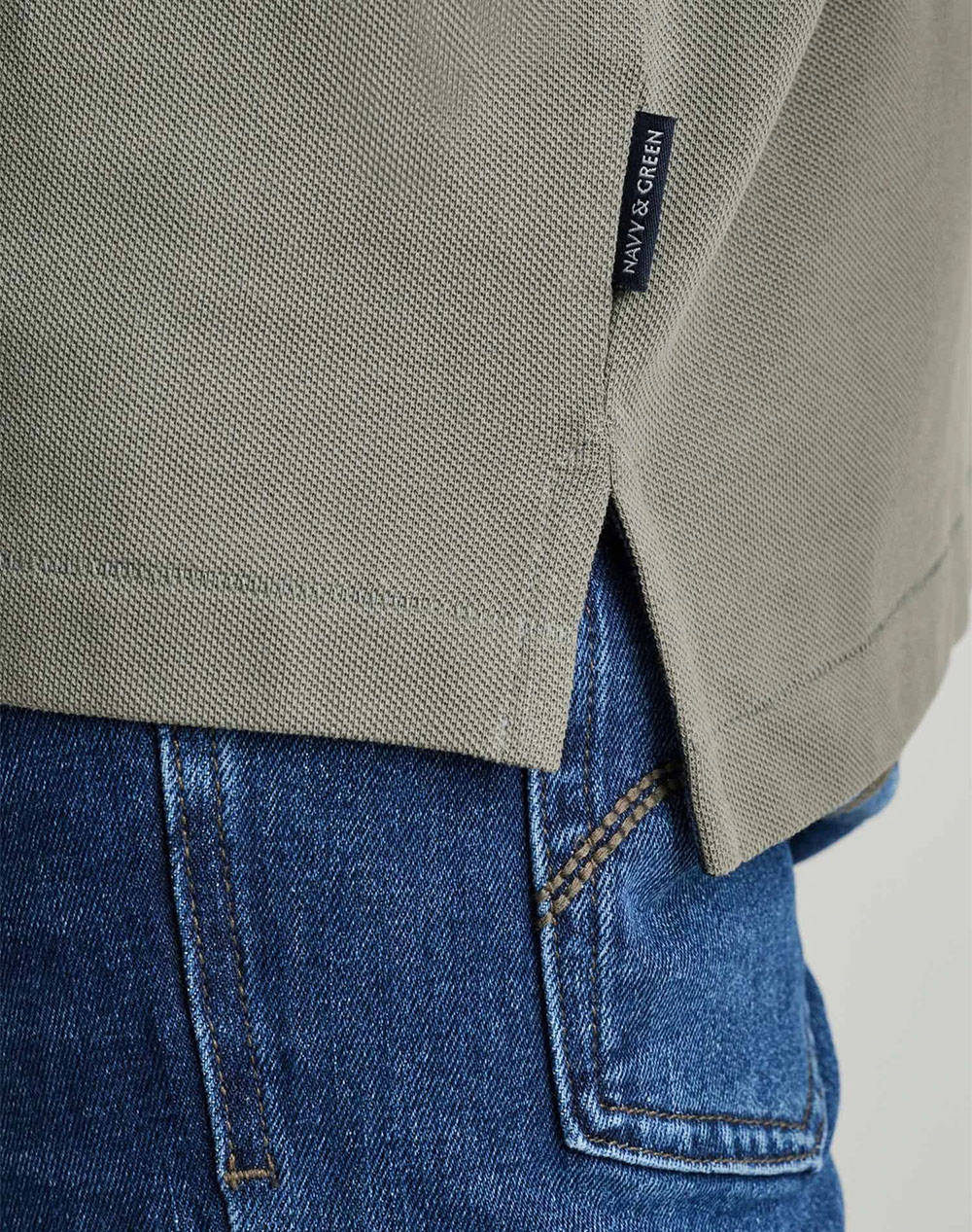 NAVY&GREEN POLO БЛУЗА