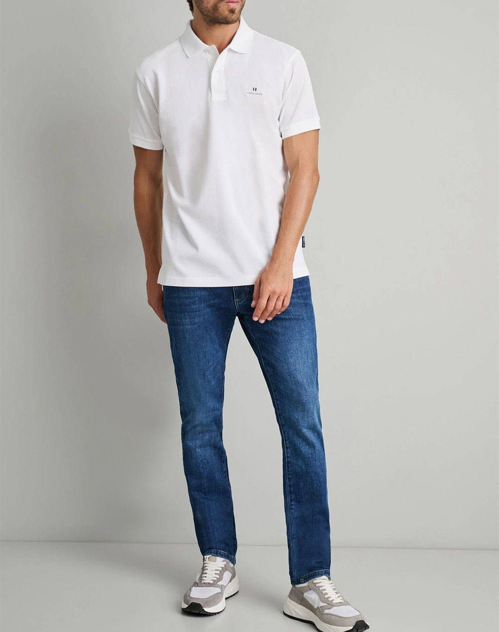 NAVY&GREEN POLO БЛУЗА