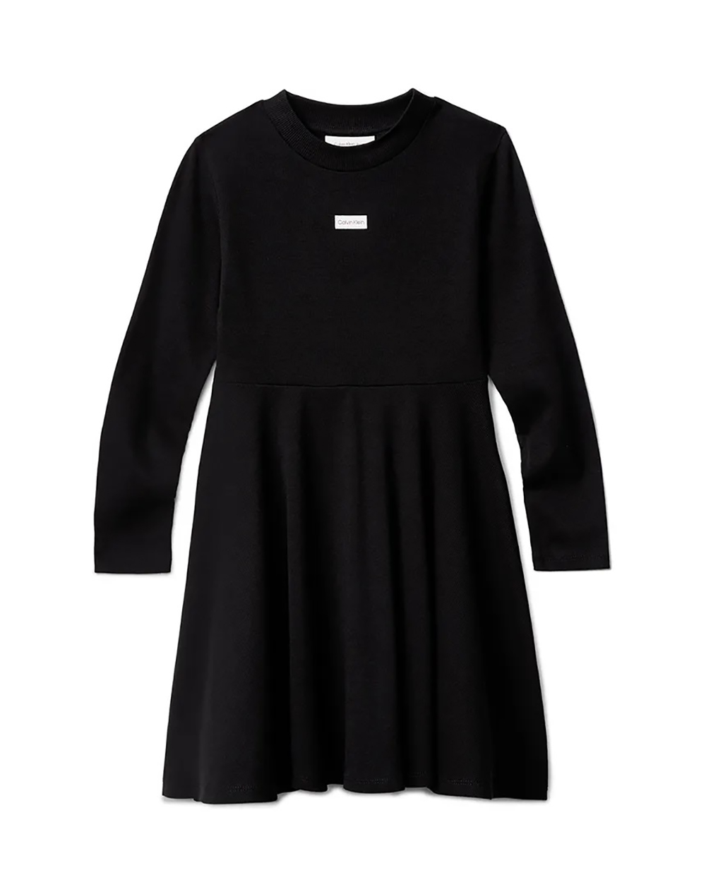 CALVIN KLEIN RIB LS DRESS