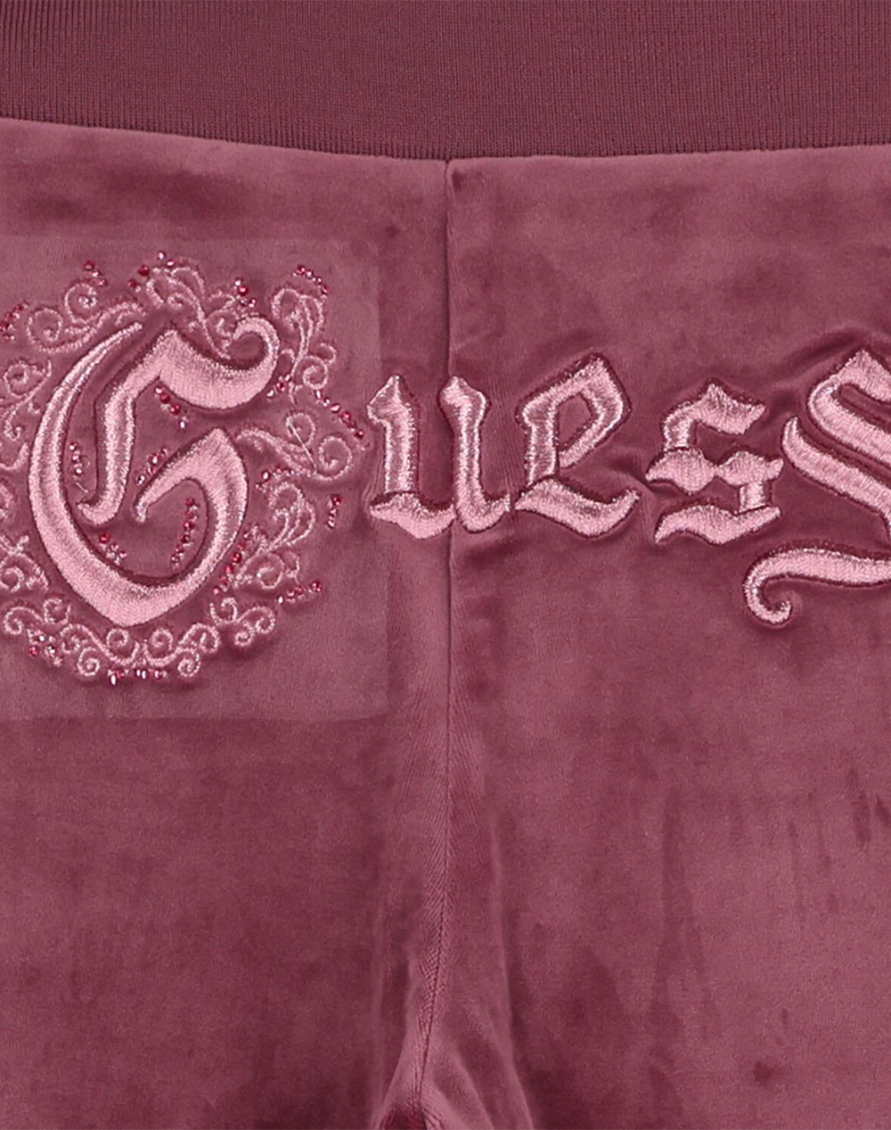 GUESS VELVET FLARE ACTIVE PANTS TROUSERS CHILD GIRL