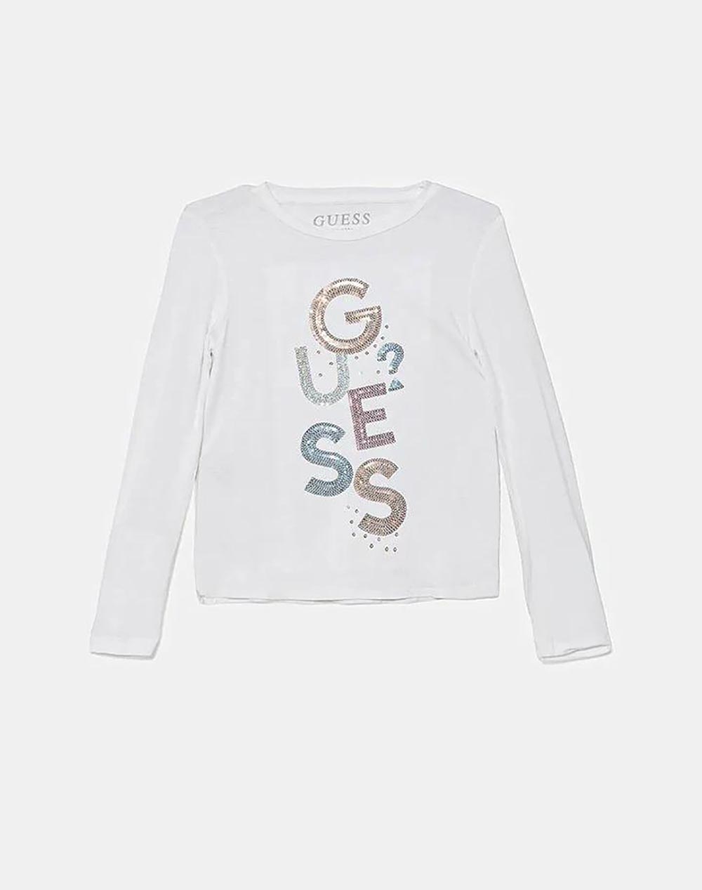 GUESS VISCOSE LS T-SHIRT BLOUSE ДЕТСКО GIRL