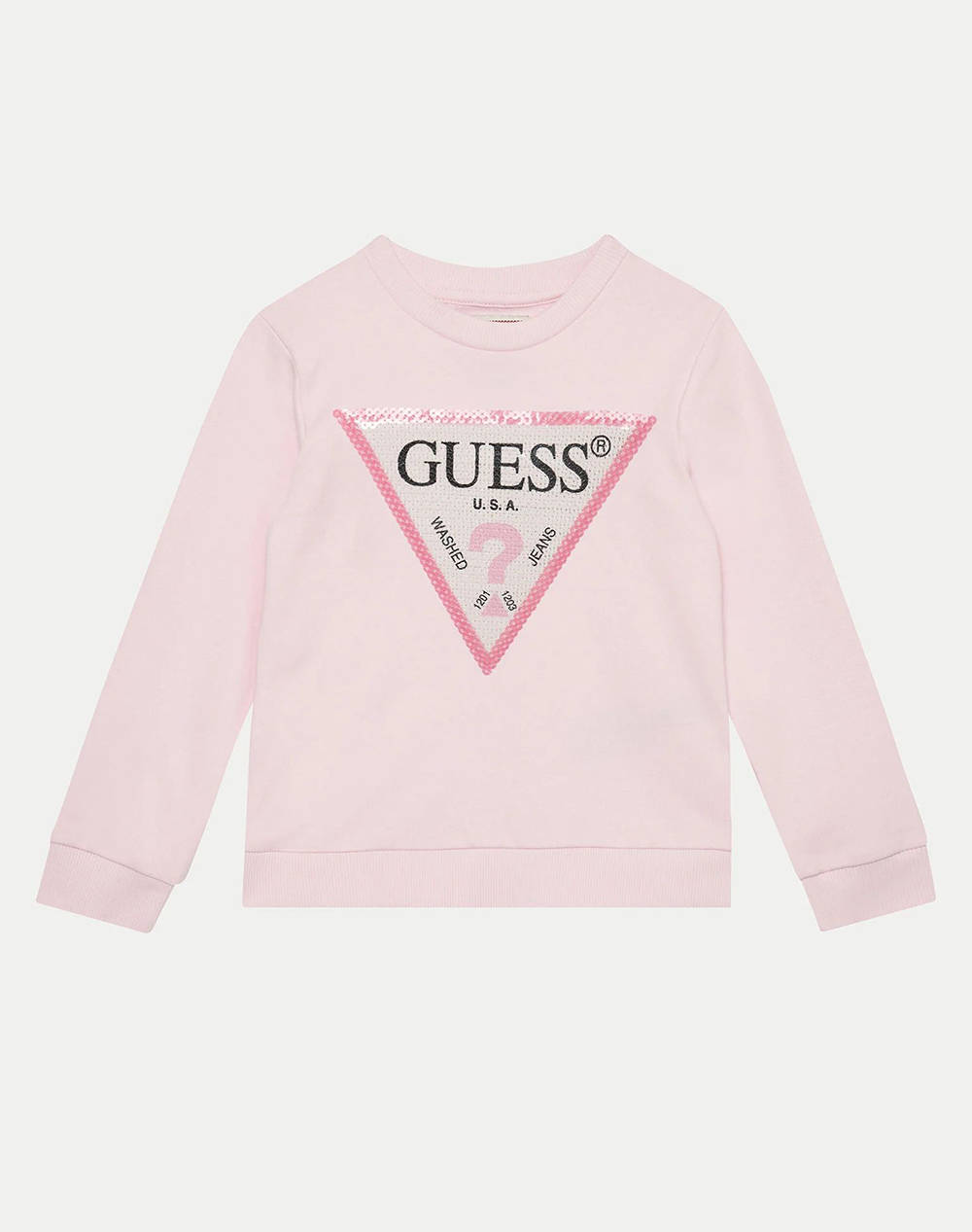 GUESS LS ACTIVE TOP - MID ORG CO UNBRUSH FLEECE 290 ДЕТСКИ СУИТШЪР GIRL