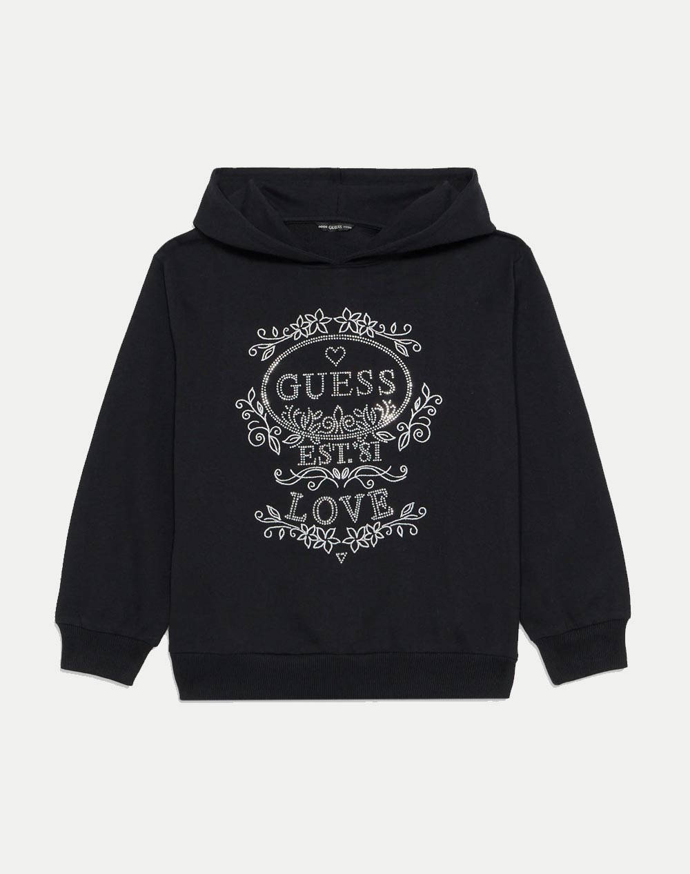 GUESS HOODED LS ACTIVE TOP ДЕТСКИ СУИТШЪР GIRL
