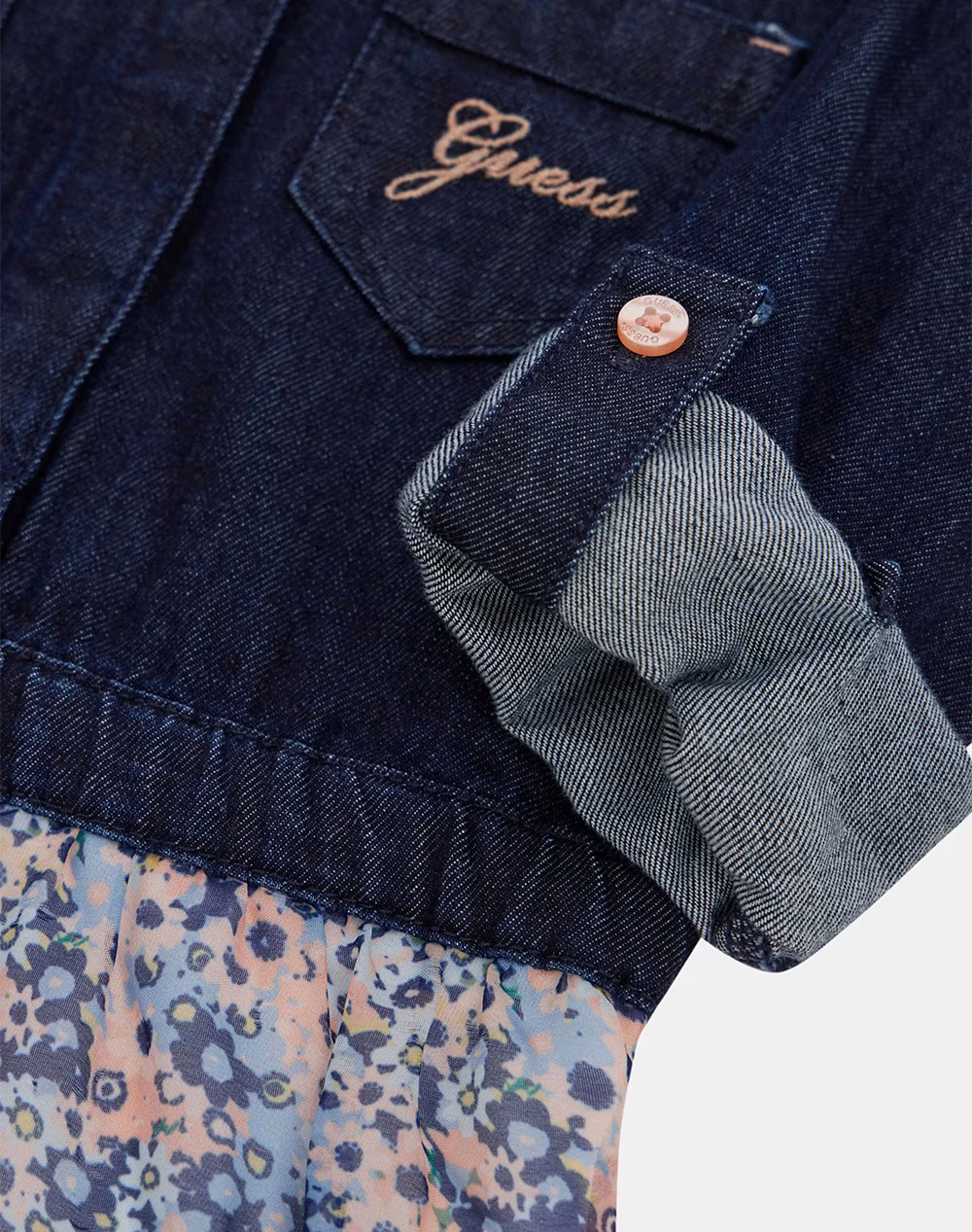 GUESS MIXED FABRICS ADJ. LS DRESS DRESS CHILD GIRL