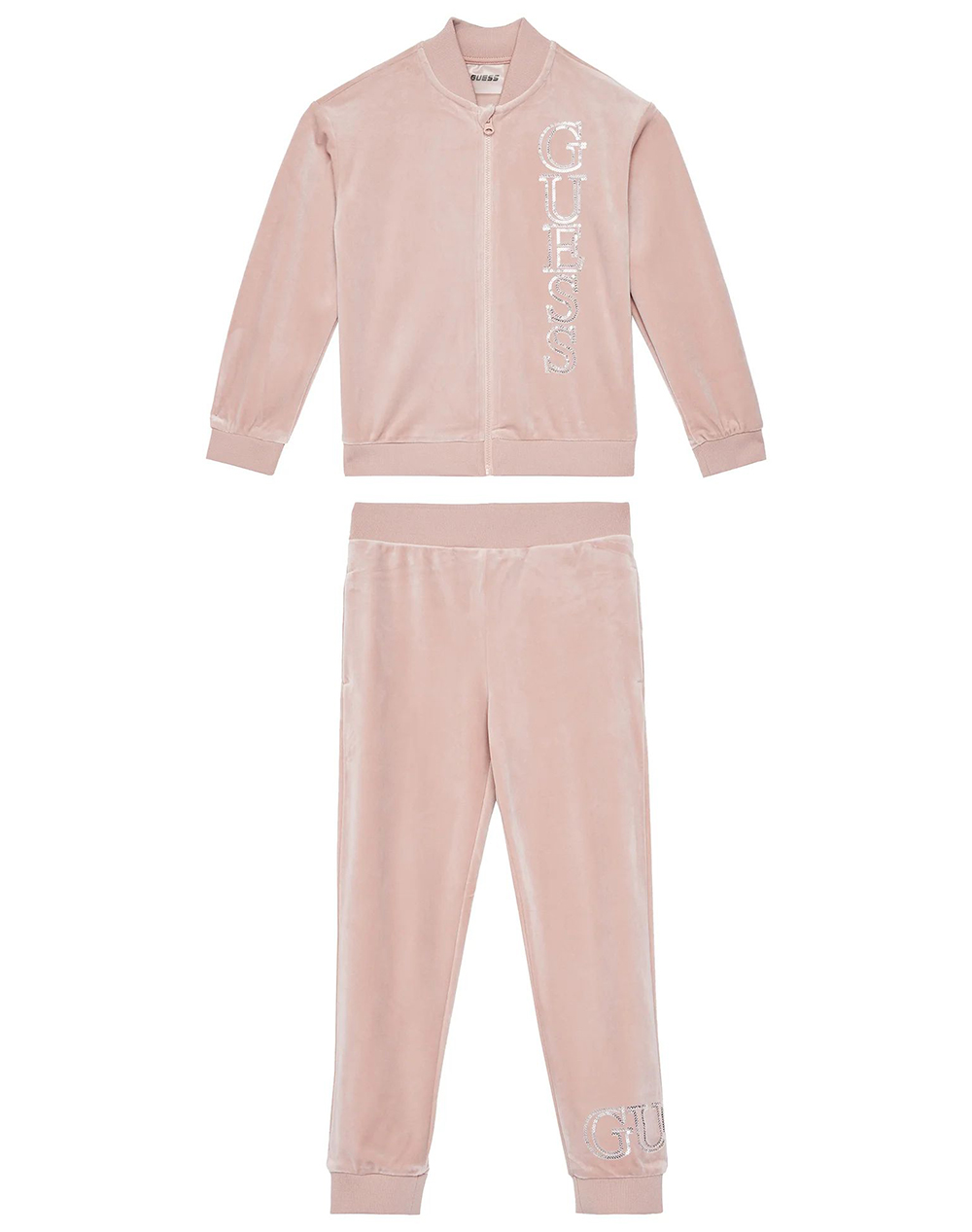 GUESS SET VELVET LS ACTIVE TOP+PANTS SET CHILD GIRL