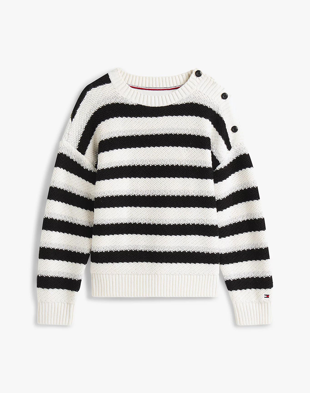 TOMMY HILFIGER LUREX STRIPE SWEATER